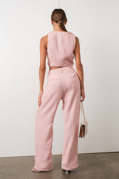 Pink Tweed Trouser – 218