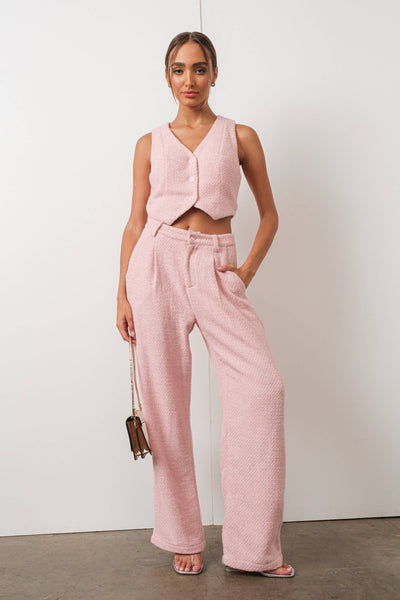 Pink Tweed Trouser – 218