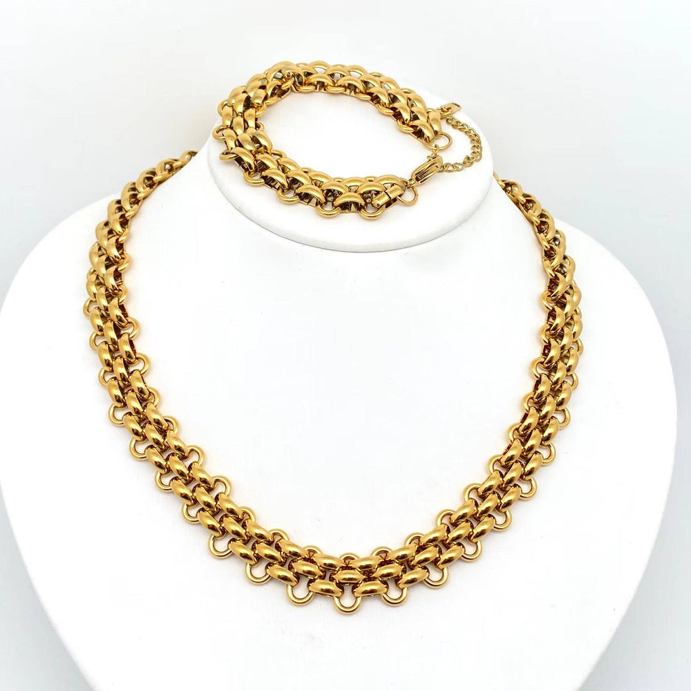 Hand Assembled Stainless Steel Chain Bracelet