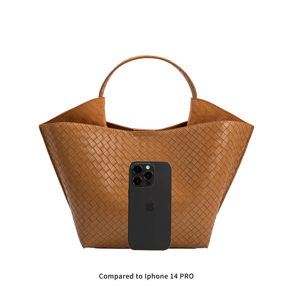 Melie Bianco - Terri Tan Small Recycled Vegan Top Handle Bag