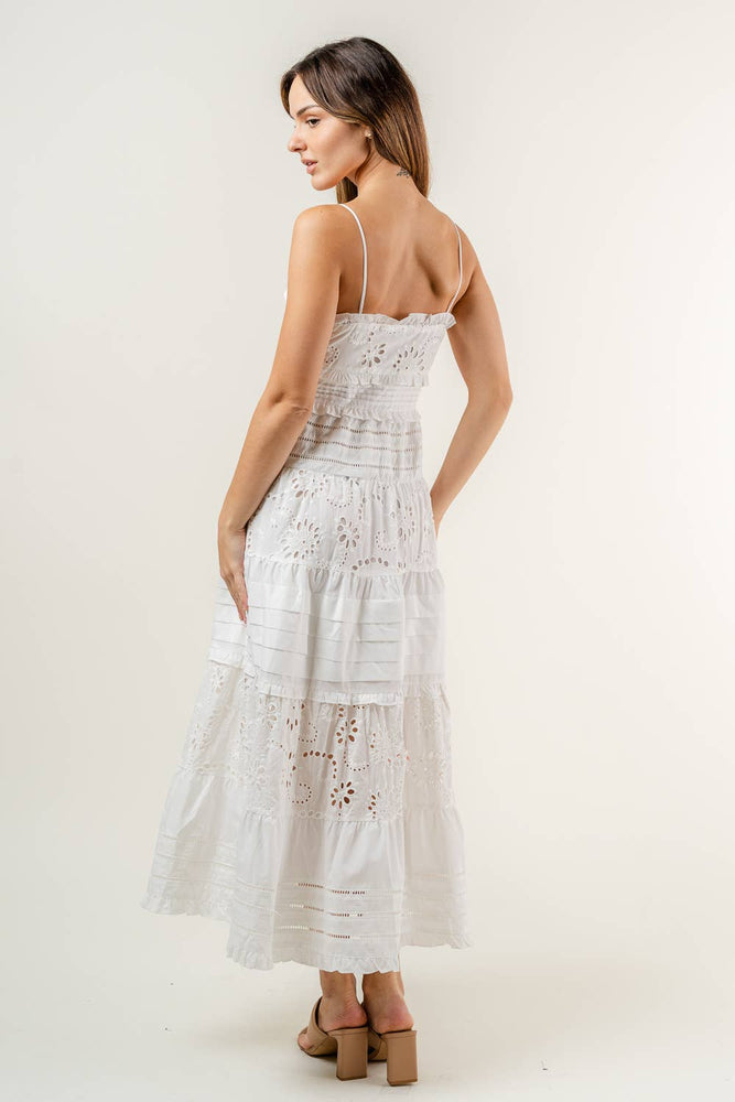 Abigail White Eyelet Dress