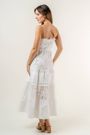 Abigail White Eyelet Dress