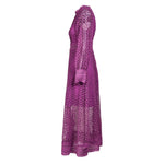 Purple French Lace Dress