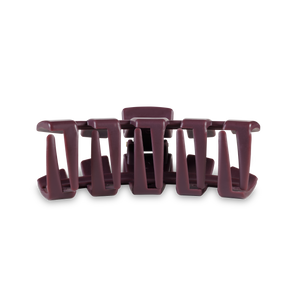 TELETIES - Classic Hair Clip | Med. | Burgundy Bliss
