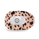 TELETIES - Round Flat Hair Clip | Large | Blonde Tortoise