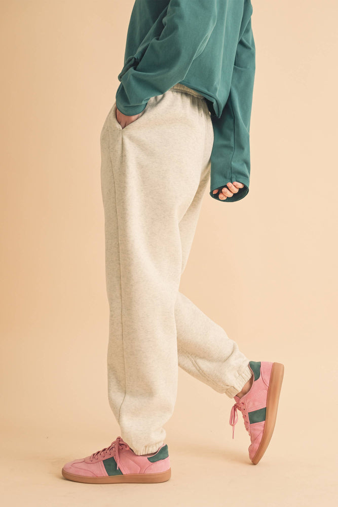 Rani Jogger: Heather Bone