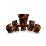 TELETIES - Classic Hair Clip | Med. | Tortoise