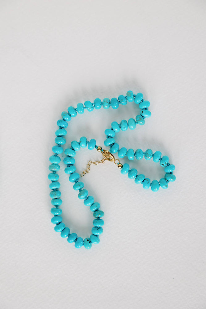 St Armands Designs of Sarasota - 16.5" Genuine Turquoise Choker Candy Necklace