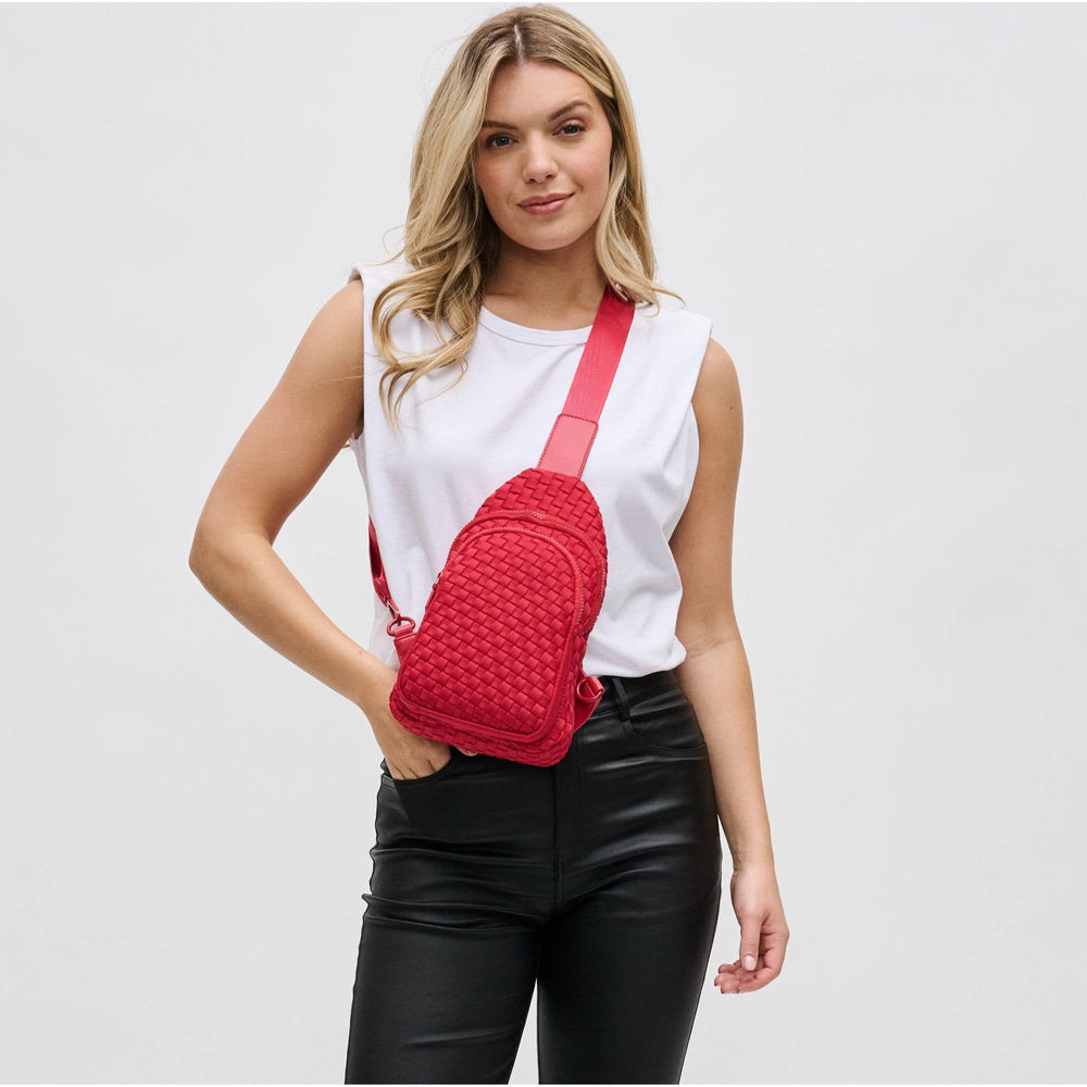 Beyond The Horizon - Sling Backpack: Wine