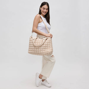 Elevate - Quilted Puffer Nylon Hobo: Navy