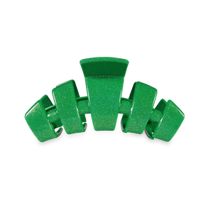 TELETIES - Classic Hair Clip | Medium | Shamrock Shimmer
