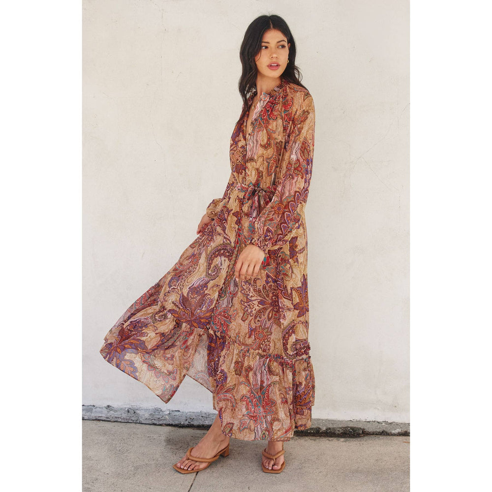 Wishing Well Button Down Maxi Dress