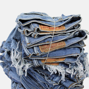 High-Rise Upcycled Levi Cutoff Shorts