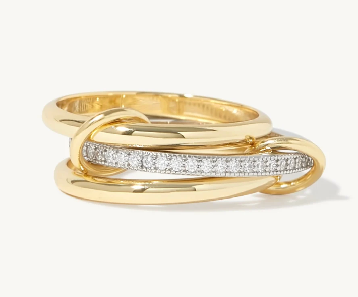 HoopLa - New Multi Band Eternity Ring -stacking bands- STEEL-sized: 3 / 8