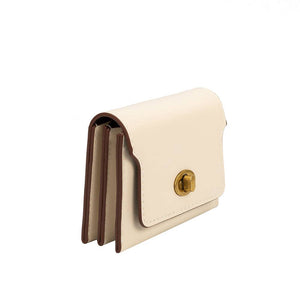 Melie Bianco - Tara Ivory Vegan Card Case Wallet