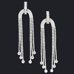 Rhinestone Fringe Earring