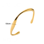 Wave Gold Bangle