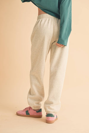 Rani Jogger: Heather Bone