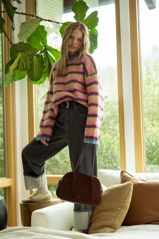 Cuffed Grey Wash Jean