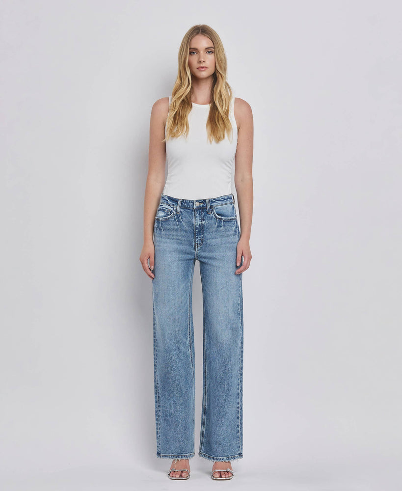 90’s Super High Rise Wide Jeans in Leaping Water