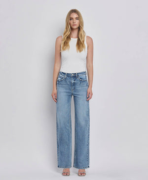 90’s Super High Rise Wide Jeans in Leaping Water