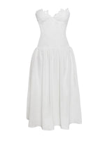 Rowan White Lace Drop Waist Corset Sundress