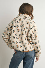 Floral Fluffy Fleece Jacket