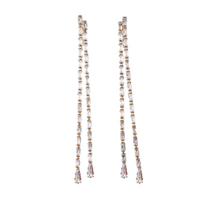 St Armands Designs of Sarasota - Swingy Diamond Tennis Duster Earrings