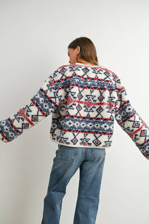 Cordoury and Fleece Long Sleeve Jacket
