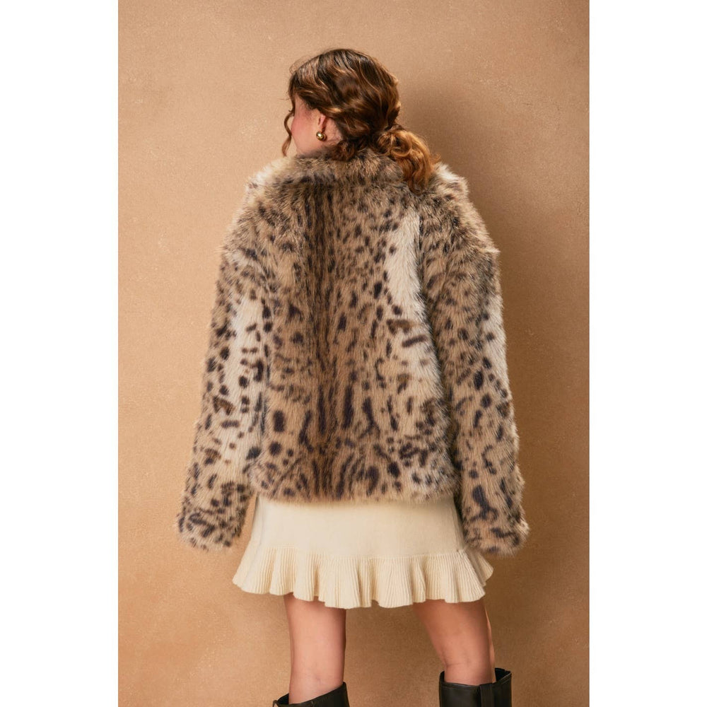 Wanderroot Leopard Fur Jacket
