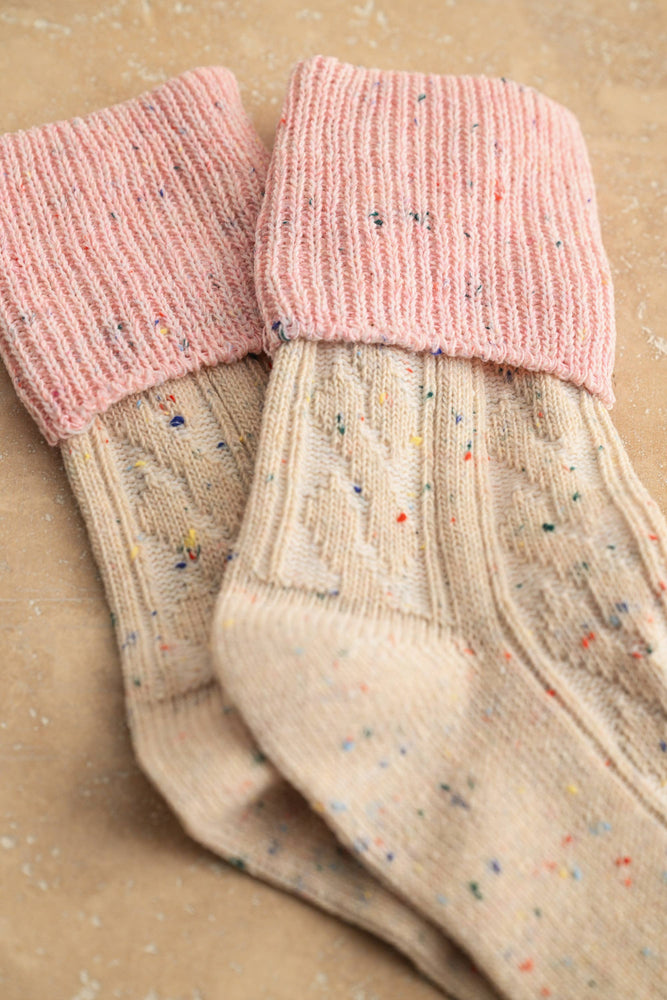MULTI COLOR SPRINKLED SOCKS: BIRTHDAY CAKE