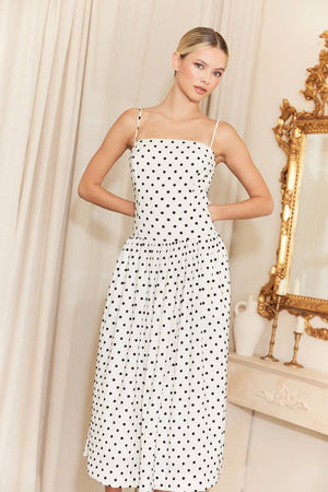 Polka Dot Midi Dress