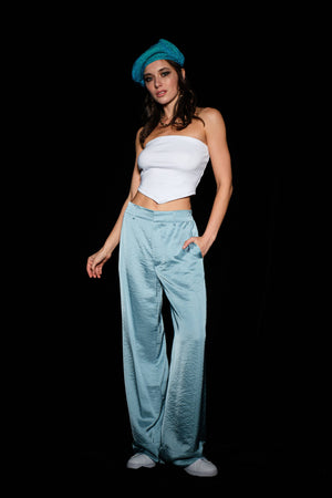 Pink Satin Trouser