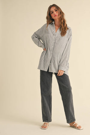 Striped Button Down Shirt