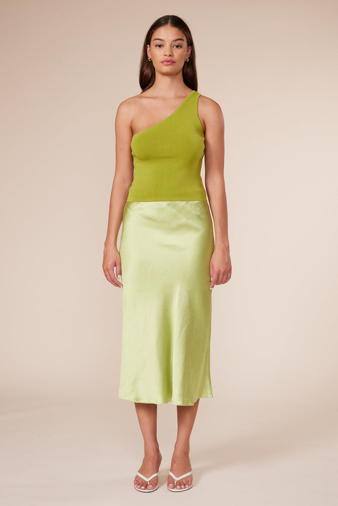 Adonia Green Slip Skirt