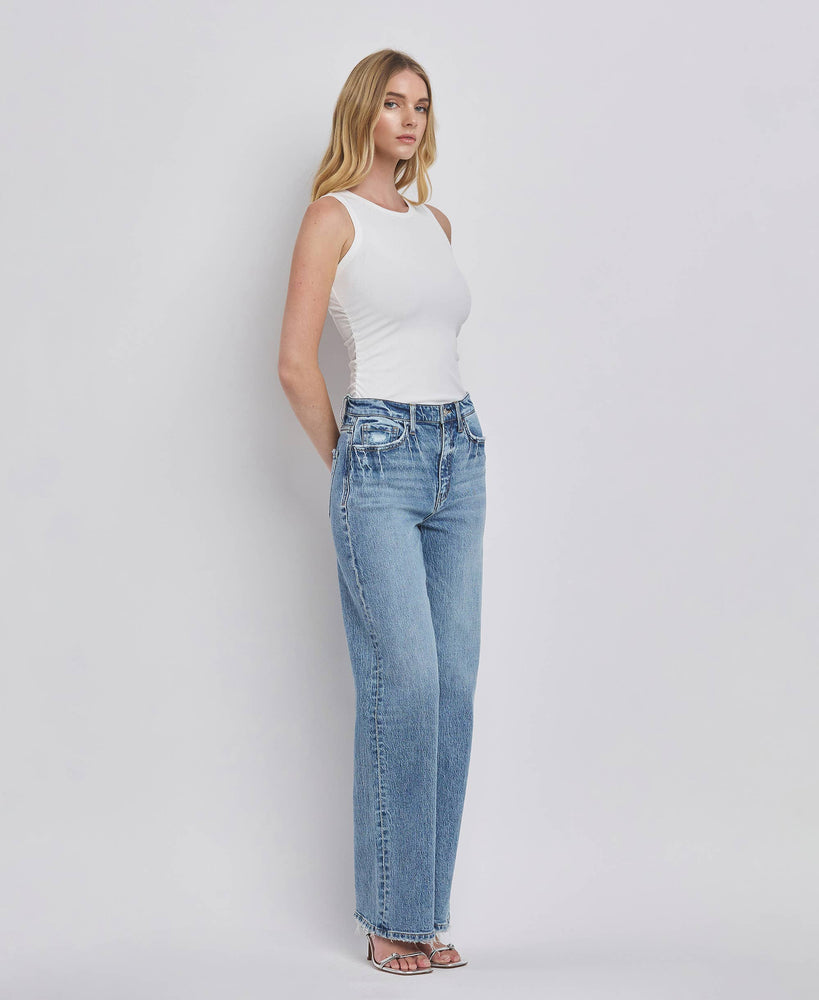 90’s Super High Rise Wide Jeans in Leaping Water