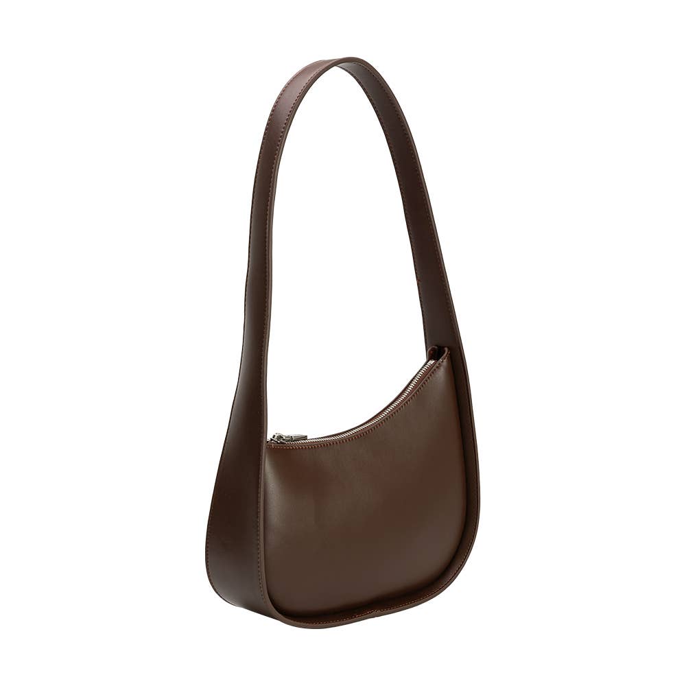 Melie Bianco - Willow Espresso Recycled Vegan Shoulder Bag