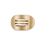 TELETIES - Round Flat Hair Clip | Small | Champagne Toast