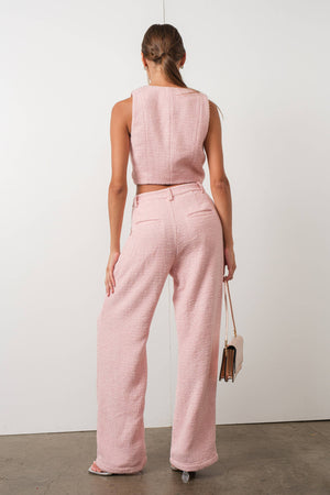 Pink Tweed Trouser