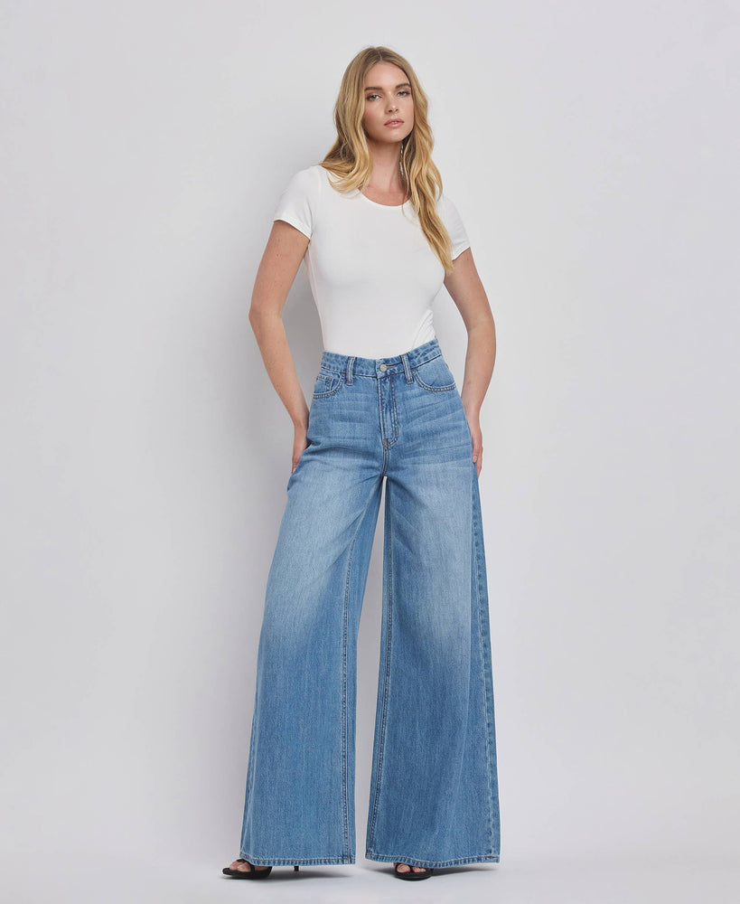 Olivia High Rise Wide Leg Jean