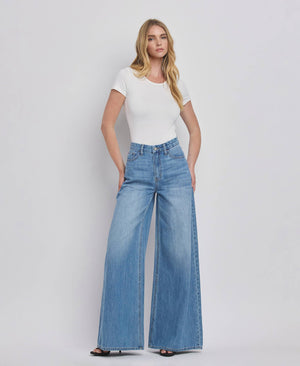 Olivia High Rise Wide Leg Jean