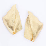 Gold Plated Abstract Metal Earring