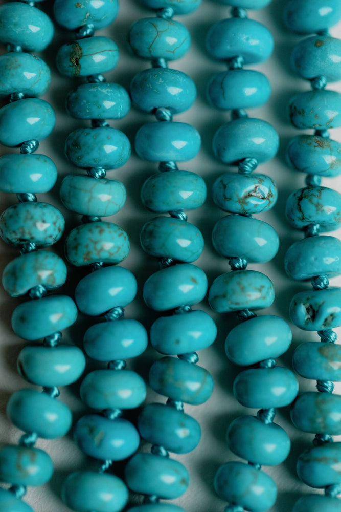St Armands Designs of Sarasota - 16.5" Genuine Turquoise Choker Candy Necklace