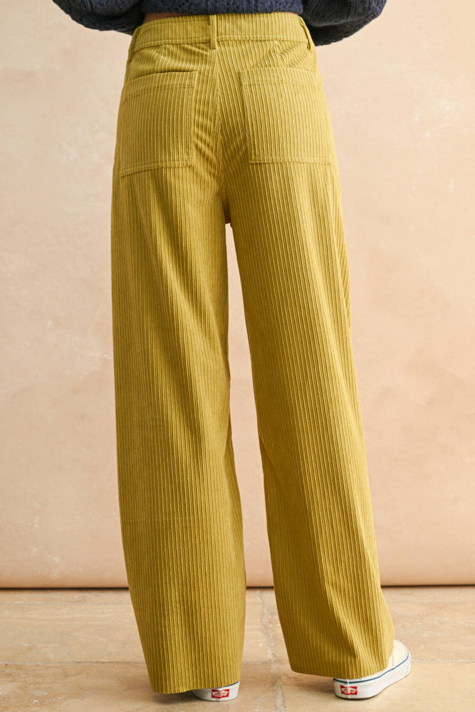 Lemon Grass Corduroy Pants