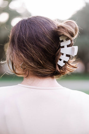 TELETIES - Classic Hair Clip | Large | Toasted