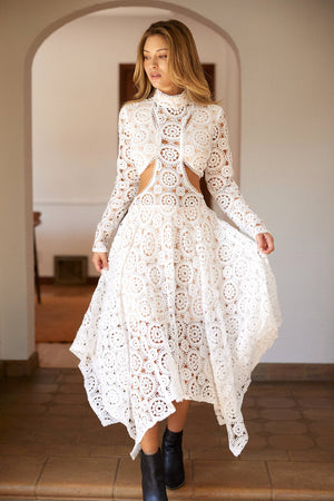 Stevie Lace Midi Dress