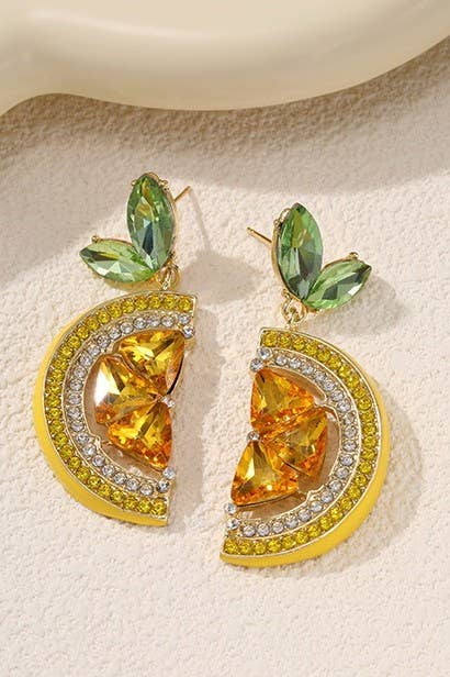 Lemon Statement Earrings