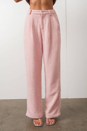 Pink Tweed Trouser