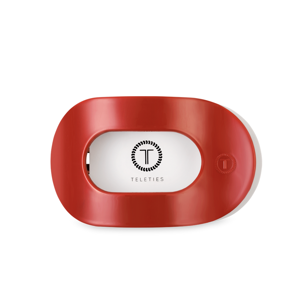 TELETIES - Flat Round Hair Clip | Medium | Red Carpet Ready