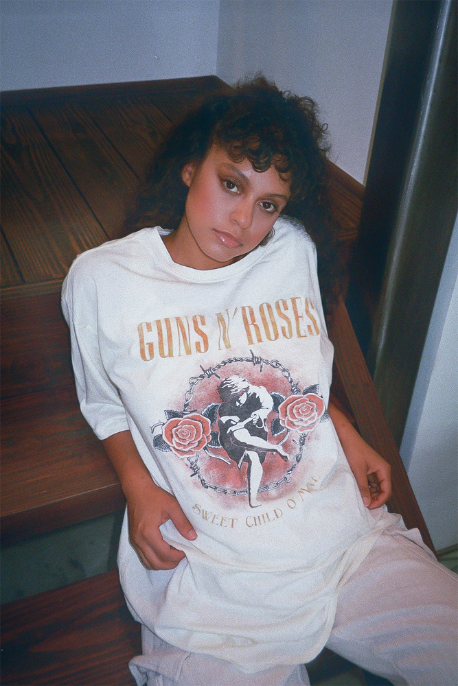 People Of Leisure - Guns N Roses Sweet Child O' Mine Oversized Tee Dress